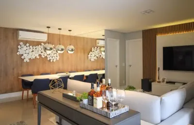 Maravilhoso apartamento no essence prime living mobiliado para venda possui 124 m² com 3 suítes