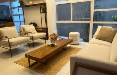 Maravilhoso sobrado mobiliado  no condomínio toscana na vila oliveira para venda com 242 m² 3 suítes e gourmet