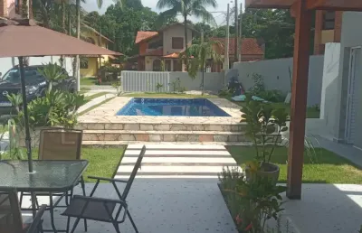 Ótimo sobrado no condomínio morada da praia com 250m² 4 dormitórios sendo 2 suítes gourmet e piscina