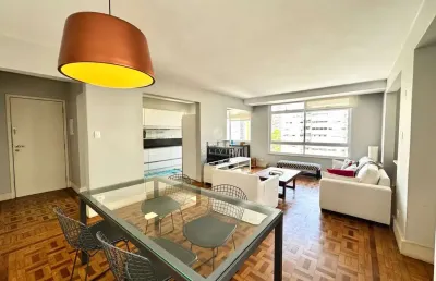 Apartamento à venda em higienópolis: 2 quartos, 3 salas, 2 banheiros, 1 vaga de garagem - reformado com ótima vista próximo ao metro mackenzie!