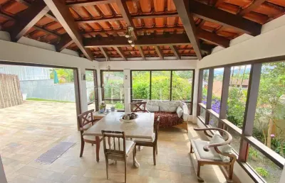 Casa em condomínio para venda em joinville, saguaçú, 3 dormitórios, 1 suíte, 5 banheiros, 2 vagas