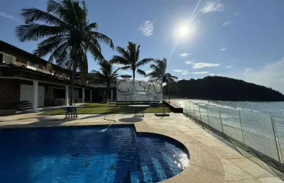 Casa mansão casa 9 quartos pé na areia vista deslumbrante na praia do canto armação dos búzios.