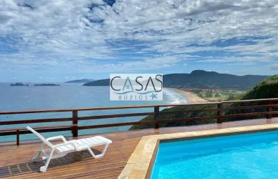 Condomínio solemar - excelente casa 4 quartos vista para o mar de geribá e tucuns armação dos búzios