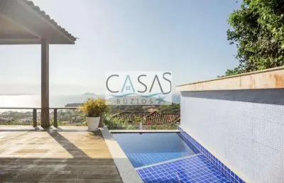 Ótima casa 5 quartos vista deslumbrante para o mar de joao fernandes armação de búzios