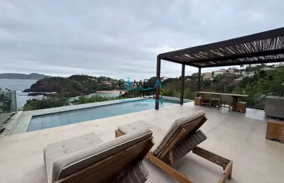 Magnífica casa 4 quartos com vista espetacular para o mar ferradurinha armação de búzios
