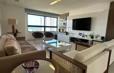 Apartamento no bairro miramar, 01 por andar, 04 suítes, 04 vagas garagem