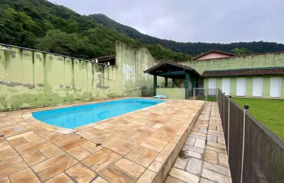 Apartamento térreo em barequeçaba, são sebastião/sp