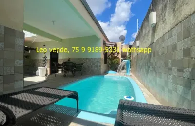 Linda casa bairro feira 7 c 34 suíte, piscina, goumert