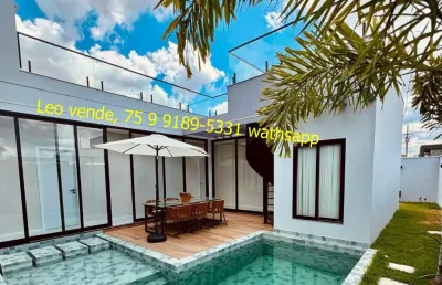 Linda casa no alphaville, 3 suítes, piscina, mobiliada