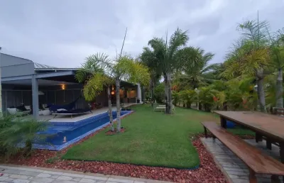 Casa em condomínio para venda em camaçari, busca vida, 4 dormitórios, 4 suítes, 6 banheiros, 6 vagas