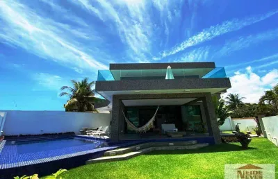 Casa para venda em lauro de freitas, vilas do atlantico, 4 dormitórios, 4 suítes, 6 banheiros, 4 vagas