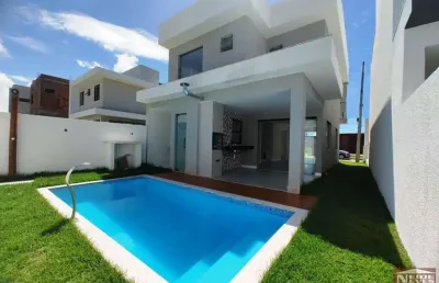 Casa em condomínio fechado com 4 quartos à venda na Rua Sucupió, 47, Abrantes, Camaçari