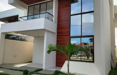 Casa em condomínio fechado com 4 quartos à venda na Rua Sucupió, 10, Abrantes, Camaçari