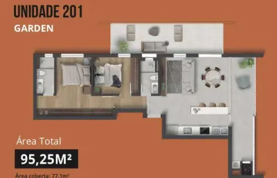 Apartamento com 3 quartos à venda na rua coronel luiz victorino ordine, são pedro, são josé dos pinhais, 77 m2 por r$ 669.304