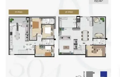 Cobertura com 4 quartos à venda na rua pará, boneca do iguaçu, são josé dos pinhais, 153 m2 por r$ 1.100.000