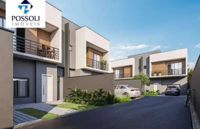 Sobrado com 03 dormitórios à venda, 111 m² por r$ 739.900 - uberaba - curitiba/pr