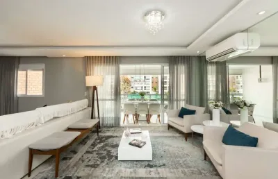 Confortável apartamento tipo para venda em mooca com 3 quartos, sendo 3 suítes, 172m²