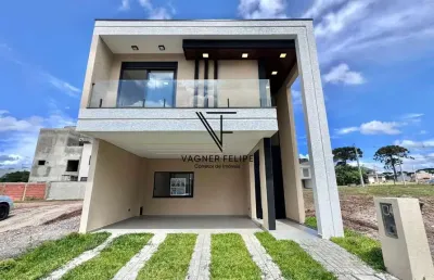 Sobrado em condomínio 03 suítes - 146m² construídos - costeira.