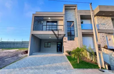 Sobrado 03 dormitórios (suíte) - 140,80m² construídos - costeira.