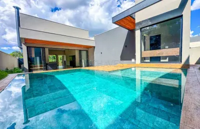 Casa condomínio 3 suítes à venda no condomínio arara azul, bonfim paulista, zona sul