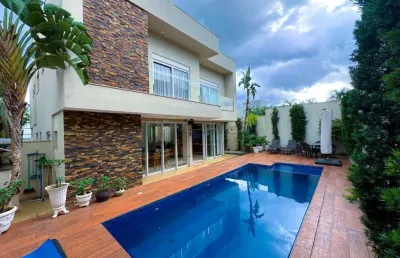 Casa condomínio de 5 suítes à venda no condomínio alphaville ii, 414 m², bonfim paulista, ribeirão preto