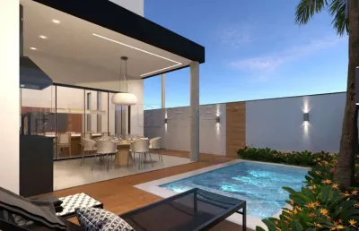 Casa térrea de 3 suítes à venda no condomínio quinta dos ventos,203m², vila do golf zona sul de ribeirão preto