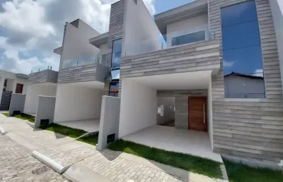 Casas duplex em condomínio com 102m²,  emaús, parnamirim rn