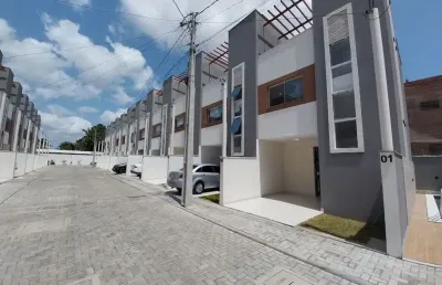 Casa triplex em condomínio com 02 suítes, santa tereza - parnamirim rn