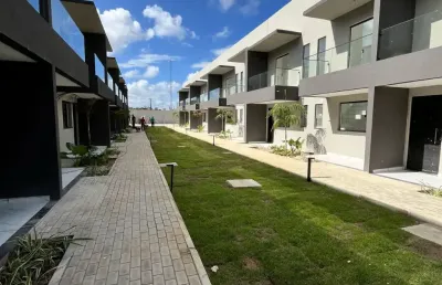 Casas tipo duplex com 2 quartos em condomínio fechado no planalto natal rn
