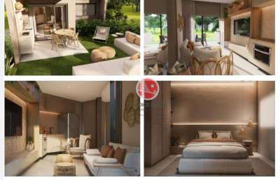 Studio com 1 dormitório à venda, 30 m² por r$ 350.000,00 - cumbuco - caucaia/ce