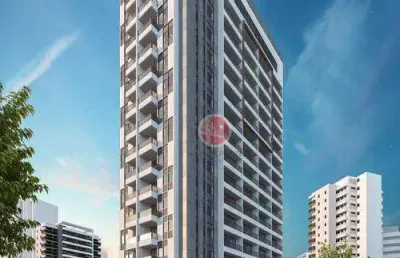 Apartamento com 1 dormitório à venda, 37 m² por r$ 540.000,00 - meireles - fortaleza/ce