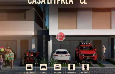 Casa com 3 dormitórios à venda, 320 m² por r$ 750.000,00 - praia do prea - cruz/ce