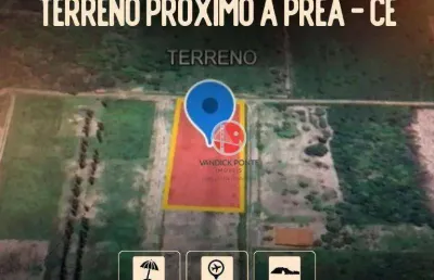 Terreno à venda, 3300 m² por r$ 200.000,00 - praia do prea - cruz/ce