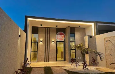 Casa nova no eusébio – 3 quartos, 2 suítes e gourmet