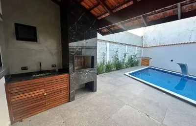 Casa com 3 quartos à venda no balneário campos eliseos, itanhaém , 255 m2 por r$ 690.000