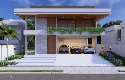 Casa em condomínio fechado com 4 quartos à venda em pirabeiraba, joinville , 408 m2 por r$ 3.400.000