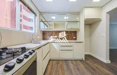 Apartamento 3 quartos, 1 suíte, 1 vaga de garagem no ed las palmas, bairro batel - curitiba/pr