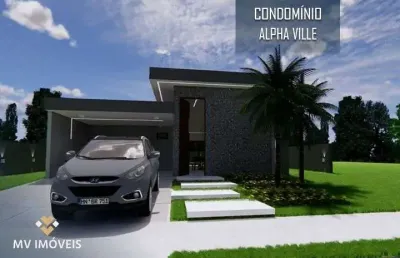 Casa em condomínio de luxo, com 3 dormitórios à venda, 165 m² por r$ 860.000