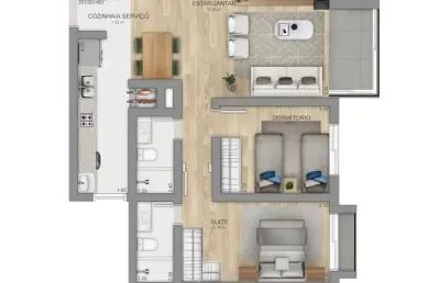 Apartamento com 3 quartos à venda no Centro, Canela 