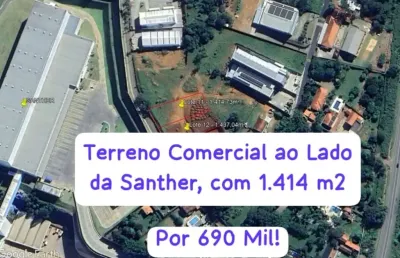 Terreno comercial ao lado da santher com 1.414 m2 (rodovia bragança/socorro)