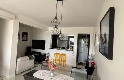 Cond. acquarelle – mobiliado, com 3 quartos sendo 1 suíte, varanda