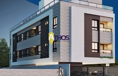 Apartamento com área externa em jardim cidade universitária - bancários, joão pessoa/pb de 2 quartos