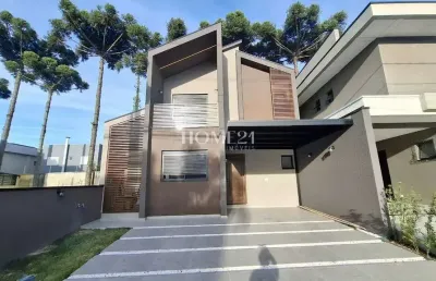 Sobrado para venda em umbará de 132.00m² com 3 quartos, 3 suites e 2 garagens