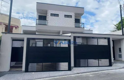 Sobrado para venda em jardim santa mena de 130.00m² com 3 quartos, 3 suites e 5 garagens
