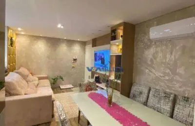 Apartamento para venda em jardim flor da montanha de 81.00m² com 3 quartos, 1 suite e 2 garagens