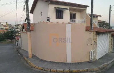 Sobrado para venda em jardim camila de 131.00m² com 2 quartos, 1 suite e 2 garagens
