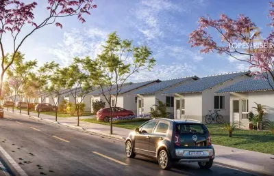 Casa de condomínio para venda em vila real de 45.00m² com 2 quartos e 2 garagens