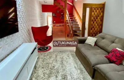 Sobrado para venda em jardim adriana de 216.00m² com 4 quartos, 1 suite e 2 garagens