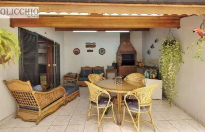 Sobrado para venda em vila valparaíso de 319.00m² com 3 quartos, 1 suite e 4 garagens