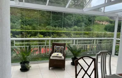 Apartamento para venda em tamboré de 156.00m² com 3 quartos, 2 suites e 2 garagens